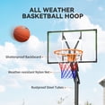 thumbnail image 4 of CoSoTower Panier de Basketball Réglable 4,1-8,5 Pi avec Plateau Incassable de 33 Pouces, Jante de 18 Pouces, Roues et Base Remplissable, pour Ados et Adultes, 4 of 7