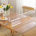 thumbnail image 1 of ORUYROP Custom 72 x 44 Inch Clear Table Cover Protector, 1.5mm Thick Plastic Table Cloth for Dining Room, Clear Table Cloth Cover Protector, Waterproof Material, 1 of 7