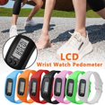 thumbnail image 3 of Pedometer Watch with LCD Display Simple Walking Digital Wrist Band Step Counter O1Z4 Fitness, 3 of 8