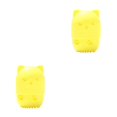 thumbnail image 2 of relayinert et Organiser Éponges en Forme de Chat Lavables et Réutilisables Boîte de Rangement Fond Jaune 2Ensemble, 2 of 6