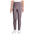 thumbnail image 1 of MSemis Girls Jazz Dance Leggings Metallic Ribbed Elastic Waistband Solid Color Toursers for Hip-hop Performance Pink 150, 1 of 5