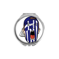 thumbnail image 1 of Greece Flag Makeup Head Screang Cap Hand Compact Mirror Round Portable Pocket Glass, 1 of 3