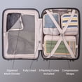 thumbnail image 3 of 5-Piece Hardside Luggage Set: 28" Spinner Suitcase, 20" Carry-On & 3 Packing Cubes, 3 of 9