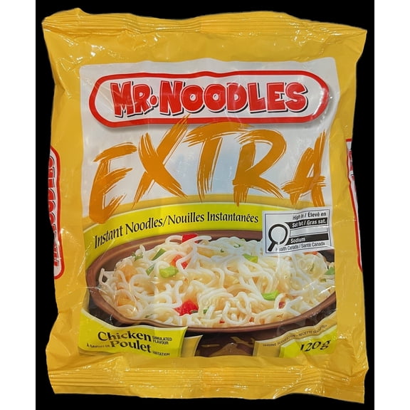 Nouilles ramen instantanées à saveur de poulet de Mr. Noodles Extra, 120g