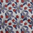thumbnail image 1 of oneOone Viscose Chiffon Red Fabric Floral Retro Craft Projects Decor Fabric Printed By The Yard 42 Inch Wide, 1 of 5