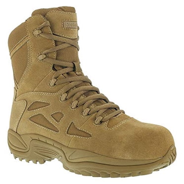 Reebok Womens Coyote Leather Tactical Boots Rapid Response LaceUp CT