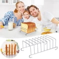 thumbnail image 1 of SSZMDLB Stainless Steel Bread Rack, 8 Hole Mesh Tool Rack Rectangular Storage Box for Oven, Air Fryer, Kitchen Counter, Durable Food Grade Steel Baking Rack, 1 of 8