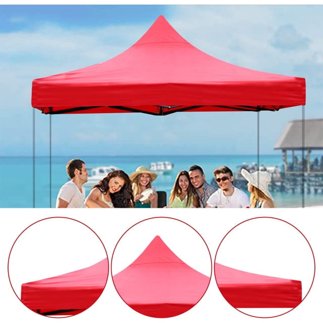 Apmemiss Clearance Canopy Replacement Top Only, Waterproof Pop Up Canopy Tent Top Cover with Ropes, Instant Canopy Top Sunshade Sliver Coated for Outdoor Garden Patio Camping