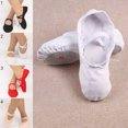 thumbnail image 2 of Chaussures de Ballet à Semelle Fendue, Bout Rond, Plates en Toile, Chaussures de Danse pour Enfants et Adultes, 2 of 4