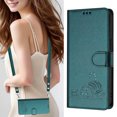 thumbnail image 1 of iPhone 14 Case ,Cat PU Leather Crossbody Lanyard Strap RFID Magnetic Wallet Compatible with iPhone 14 Cover, 1 of 5
