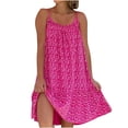 thumbnail image 2 of Pisexur Robe Sans Manches à Encolure Carrée pour Femme, Décontractée, Sans Manches, à Bretelles, Coupe Décontractée, Courte, Robe pour Femme en Liquidation, 2 of 6