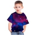 thumbnail image 4 of Penkiiy Garçons Filles Enfants T-Shirts Graphiques 3D à Étoiles Imprimées, Garçons Filles Chandails Fantaisie Col Rond Manches Courtes T-Shirts 11-12 Ans Multicolore, 4 of 4