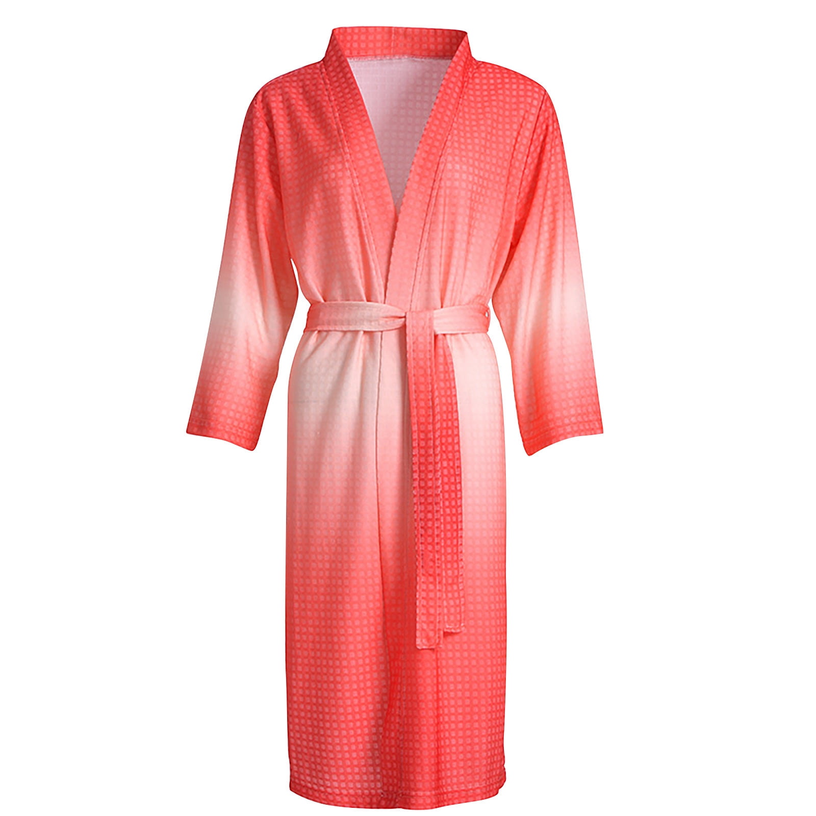 LSLJS Bathrobe for Women - Full Length Robe, Warm and Cozy Robe Gown Pajamas Long Sleepwear with Belt & Waistband