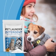 HCBY Pet Laundry Powder, Powerful Stain Remover with Deodorizing Function, Eliminates Urine and Saliva Odor, Mild Cleaning Detergent for Household Pet Family Use