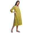 thumbnail image 3 of Moomaya Robe de Nuit d'Allaitement en Coton à Col Rond Imprimée pour Femmes, 3 of 6