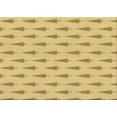 thumbnail image 1 of Ahgly Company Tapis d'Intérieur Rectangulaire Transitionnel Lavable à la Machine, Brun Caramel, 5 Pieds x 7 Pieds, 1 of 7