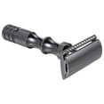 thumbnail image 3 of Tignapoo Vintage Bamboo-Handle Metal Safety Razor - Black, Compact & Durable for Travel & Home Use, 3 of 6
