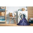 thumbnail image 2 of Ahgly Company Machine Washable Indoor Rectangle Transitional Midnight Blue Area Rugs, 2' x 5', 2 of 7