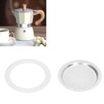 thumbnail image 3 of Coffee Pot Filter, Aluminum Filter Coffee Maker Replacement Replacement Gasket Seal Stainless Steel Replacement For Pot Coffee Bottle, 3 of 8