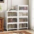 thumbnail image 2 of Costway 3-Tier Stackable Storage Bins 33-gal Collapsible Storage Boxes with Lid Organizer, 2 of 10