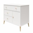 thumbnail image 4 of Valentina Asymmetrical 3 Drawer / 1 Door Convertible Dresser , White, 4 of 9