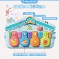 thumbnail image 4 of IMGadgets Baby Play Mat with 360° Rotating Musical Piano (Blue) | 4-in-1 Fitness Activity Rack with Removable Rattles & Hanging Toys | Extra-Soft Tummy Time Mat | Newborn Baby Essentials, 4 of 9