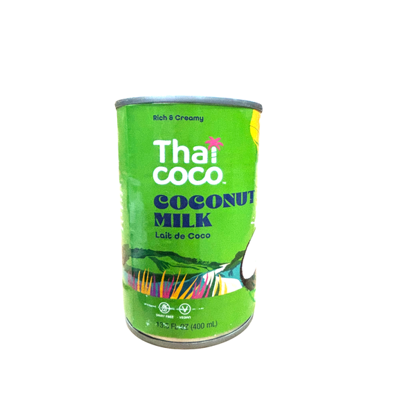 Thai Coco Brand Canned Coconut Milk 17-18% Fat (EO Lid)