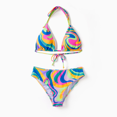 thumbnail image 3 of PatPat Family Matching Colorful Tie-Dye Print Swim Trunks or Halter two-Piece Bikini, 3 of 7