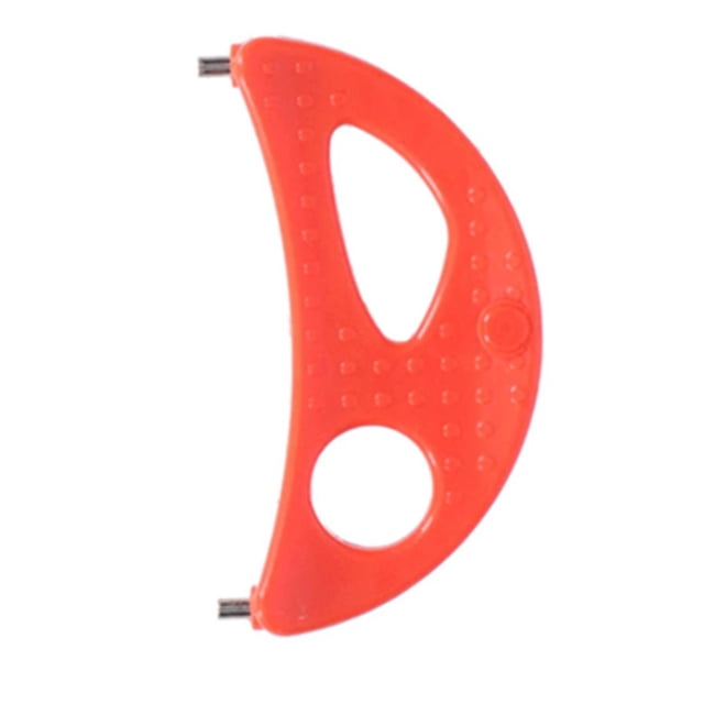 Bgsha Replacement Blade Juicer Accessories Parts Cutter Juicer Stainless Steel Blade for Lalanne Power Juicer. The image shows a crescent-shaped orange tool made of ABS and stainless steel, designed for removing and replacing blades in compatible juicer models such as CL003AP, E1188, E1189, and MT1000. The tool features a textured surface for grip and two circular cutouts for easy handling.