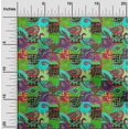 thumbnail image 2 of oneOone Cotton Poplin Light Green Fabric Paisley Patchwork Craft Projects Decor Fabric Printed By The Yard 42 Inch Wide, 2 of 5