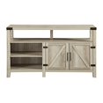 thumbnail image 3 of 58" Moderne Ferme Grange Porte Highboy TV Stand - Chêne Blanc, 3 of 5