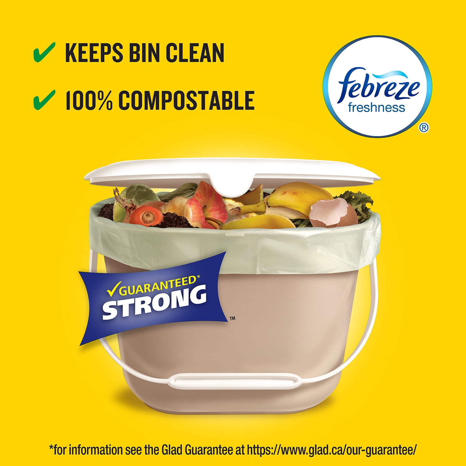 Glad Certified Compostable Bags - Small 10 Litres -