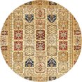 thumbnail image 1 of Ahgly Company Tapis d'Intérieur Ronds Abstraits Rouges Abstraits pour Aire, 6 Pieds Rond, 1 of 6