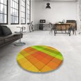 thumbnail image 4 of Ahgly Company Tapis Rectangulaire Lavable en Machine Intérieur Transitionnel Orange Rouge Orange, 3 Pieds x 5 Pieds, 4 of 7