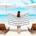 thumbnail image 4 of pstuiky Large Beach Towel 75X150Cm Quick Dry & Soft Absorbent Microfiber Sand Free Travel Pool Towel Double Sided Velour, 4 of 6