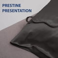 thumbnail image 5 of Swift Home 6-Piece Satin Pillowcase Gift Set with Eye Mask and Scrunchies, Black, 5 of 5
