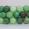 thumbnail image 2 of Angelstones Bracelet Extensible Unisexe en Perles Rondes de 10 mm avec Pierre Précieuse Chrysoprase Verte Naturelle, 2 of 2