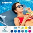 thumbnail image 4 of 70” Metallic Blue Sunsation Floating Swimming Pool Mattress Lounger, 4 of 9