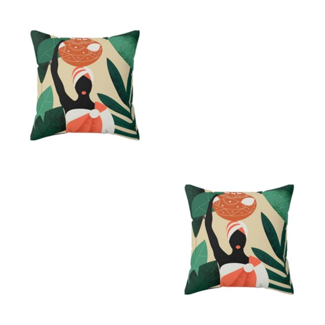 maskred Soft And Durable Throw Pillows Covers Are Easy To Clean And Fit Home Decoration W0134-12 2Set