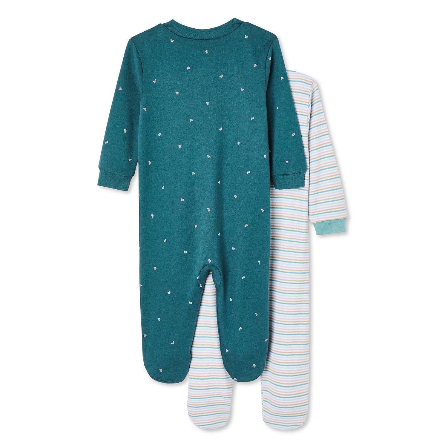 George Infants' Unisex Layette 100% Cotton 2-Pack Sleeper