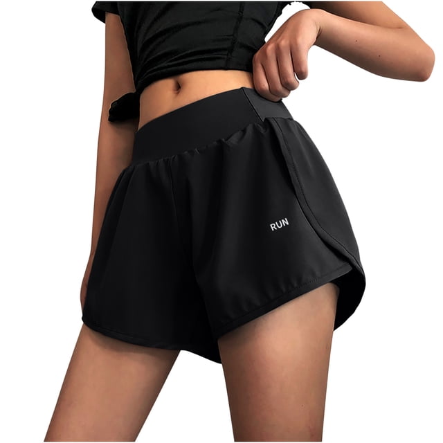 Timegard Athletic Shorts for Women High Waist Side Split Loose Lightweight Workout Running Shorts