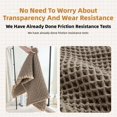 thumbnail image 2 of Waffle Bath Runner, Upgraded Waffle Runner Rug, Non Slip Washable Drying Boho Bathroom Bath Mat with Tassels for Hallway Shower Entry Farmhouse Home Decor, Double-Sided Use (Black, 24*36in), 2 of 8