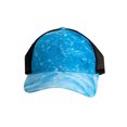 thumbnail image 2 of Top Headwear Men's Sublimated Mesh Trucker Hat Baseball Cap, Water, 2 of 2