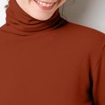 thumbnail image 4 of DPTALR Blouse Ample à Manches Longues et Col Rond pour Femmes, Couleur Unie, 4 of 5