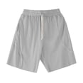 thumbnail image 2 of Plebaso Mens Casual Shorts Elastic Waist Drawstring Summer Shorts Plain Loose Running Shorts with Pockets, 2 of 4