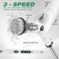 thumbnail image 4 of Yhmxh Bathroom Accessories Cleaning Tools Cleaning Brush Multi Functional Handheld Wireless Brush LCD Digital Display Cleaning Brush Nine in One Mop A brush, 4 of 9