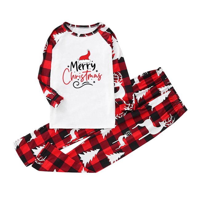 Pisexur Christmas Pajamas for Family Add Festive Atmosphere Family Christmas Pjs Matching Sets Reindeer and Snowflake Patterned Sleepwear Xmas PJS Set for Couples and Kids Christmas Pajamas