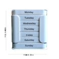 thumbnail image 3 of Medicine Organizer Box for Household Travel | Pill Storage Case for Medication and Vitamins | Compact Container for Home, Office, or Car | First Aid Supply Holder for Small Health Items, 3 of 5