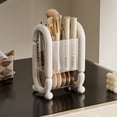 thumbnail image 4 of braveheart Desktop Eyebrow Brush Storage Rack Office Pencil Decoration Is Personalized Makeup Gift Makeup Brush cream white, 4 of 6