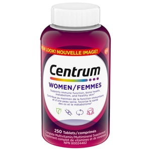 Centrum Complete Multivitamin and Mineral Supplement for Women - 250 Tablets